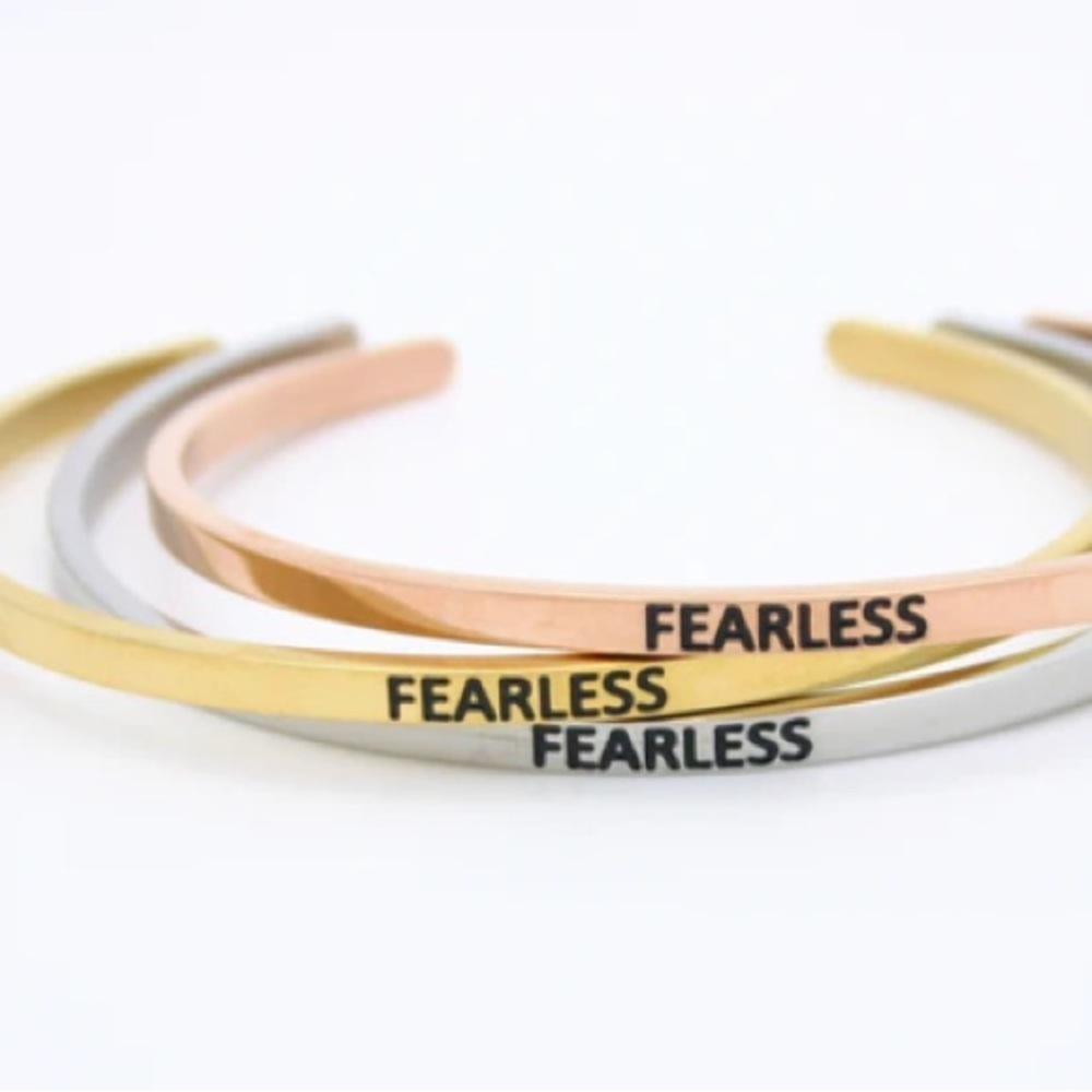 Fearless Metallic Cuff Bracelet